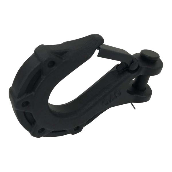 WINCHMAX Winch Hook 3/8 Inch Clevis Forged G70, Black, Tactical. Suitable for Winches up to 14,000lb