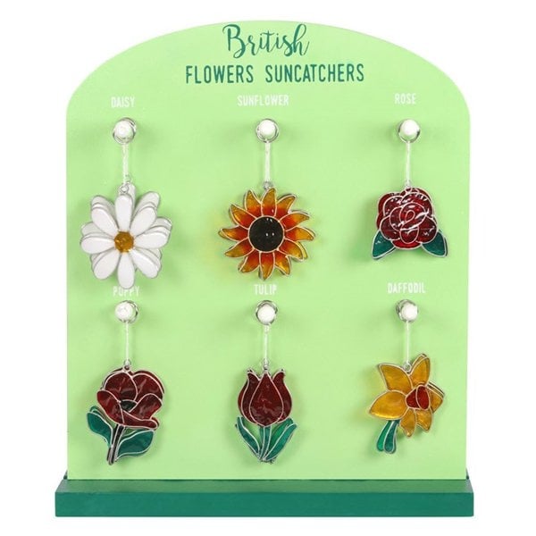 Serano Set of 24 British Flower Suncatchers