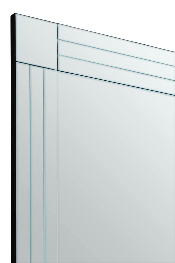 Interiors by Premier Sana Small Rectangular Wall Mirror with Linear Detail