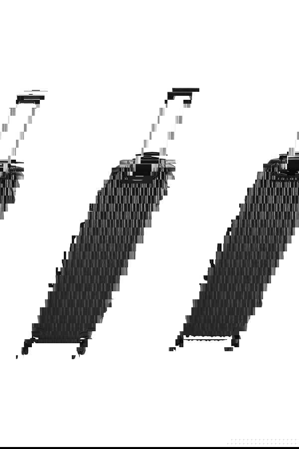 Living and Home Hardshell Spinner Wheel Luggage Travel Suitcase With Combination Lock, 28" Black