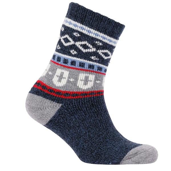 Trespass Unisex Adult Larsen Fair Isle Socks - Navy - 