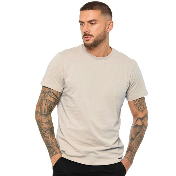Enzo Mens Crew Neck T-Shirt - Clay