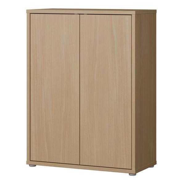 Furniture To Go Alice Springs Shoe Cabinet with 2 Doors Push-to-Open in Elegancia Oak