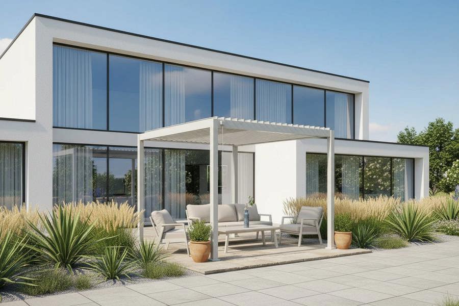 Ocean Designs Tivoli 4m x 3m Pebble Frame Free Standing Pergola