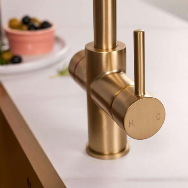 Impromta 3 in 1 Biometric Boiling Water Tap | Brushed Brass Finish