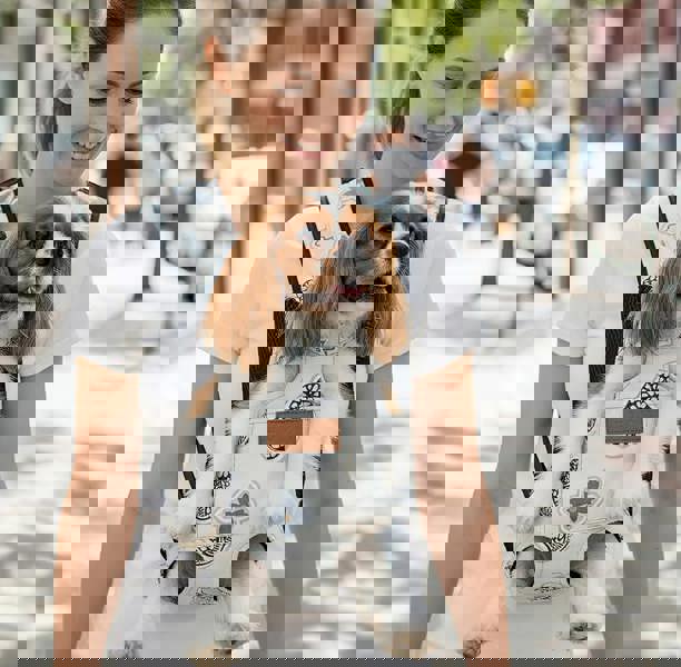 Anywags ANYPET Small Denim Pet Carrier - Breathable Travel Backpack with Pockets