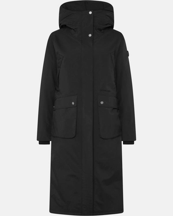 Didriksons Womens Melody Long Parka 2 - Black 060