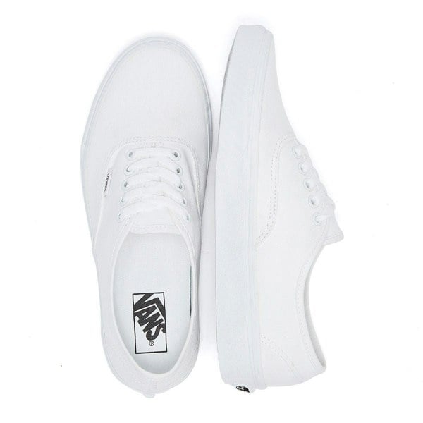 Vans White Canvas Authentic Mens Trainers