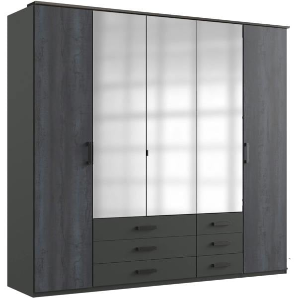Goeteborg  Graphite 5 Door Wardrobe
