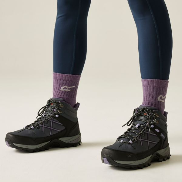 Regatta Womens Samaris III Walking Boots - Seal Grey/Purple Sage