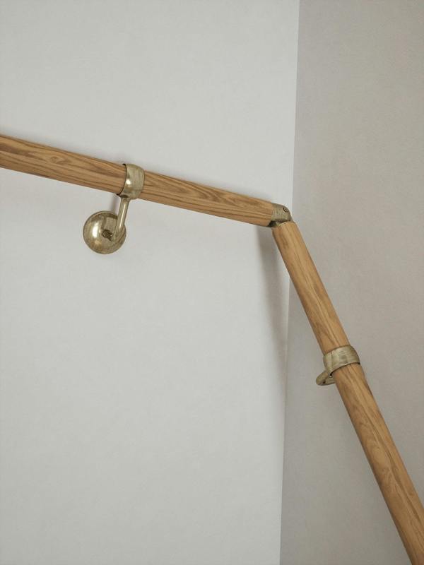 Handrails Direct Packwood Light Oak Double Winder Handrail