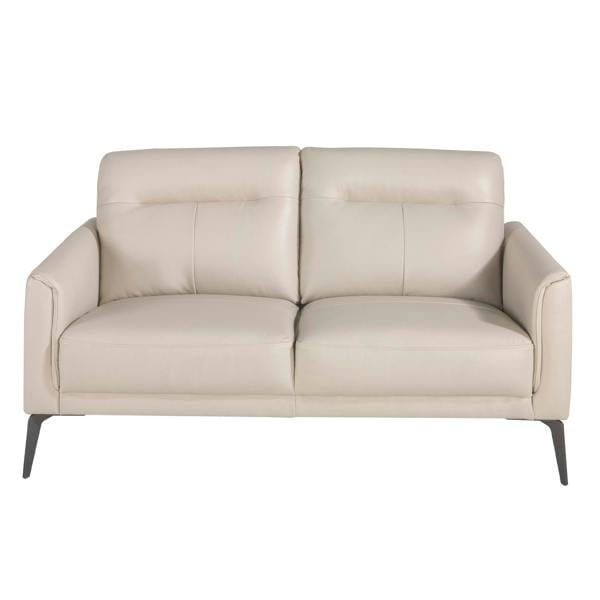 Angel Cerdá Taupe grey leather sofa 6137/6138