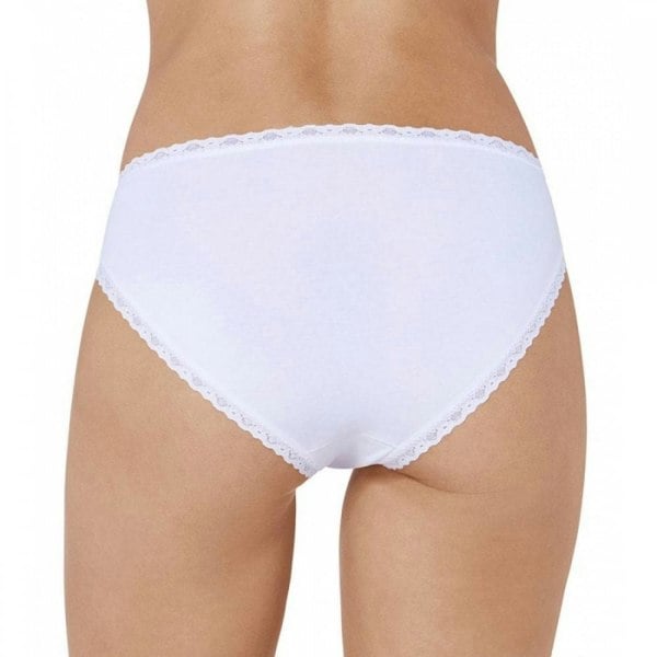 Sloggi 24/7 3-Pack Cotton Lace Tai Brief, White