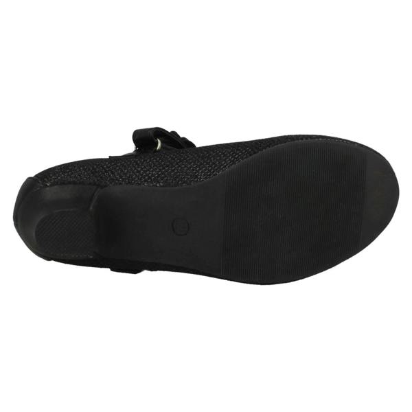 Spot On Girls Spot On Glittery Mid Heel Party Shoes