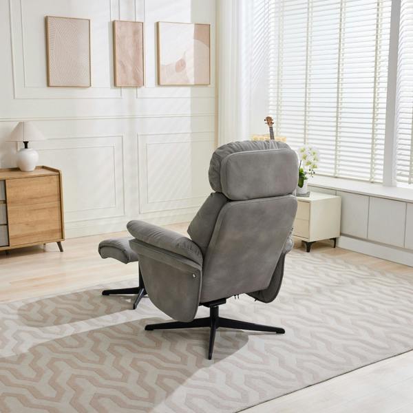 Portobello Swivel Chair with Footstool
