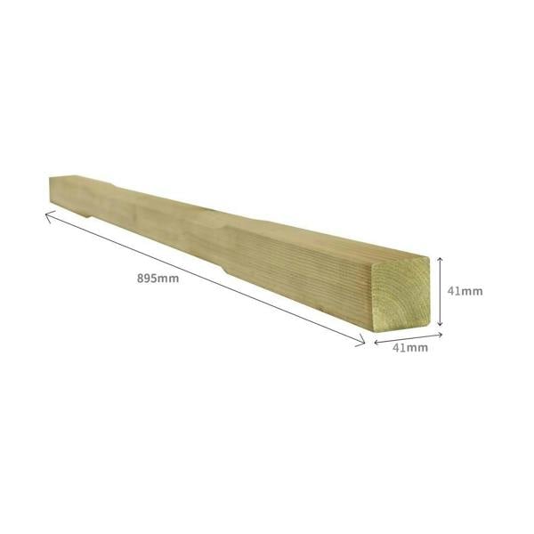 Snowdon Timber Treated Chamfered Deck Spindle (W) 41mm (H) 895mm