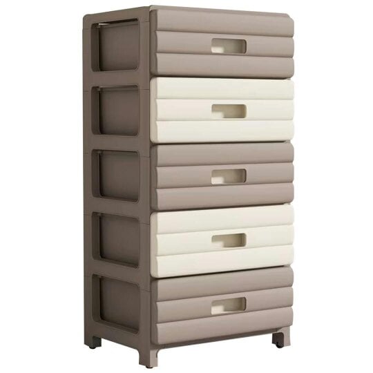 Havendro 5/6 Drawer Plastic Storage Organizer, for Clothes Books Bedroom, Easy Assemble
