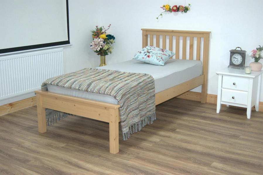 Mission TM Wiltshire Solo Pine Wooden Bed Frame - UV Waxed
