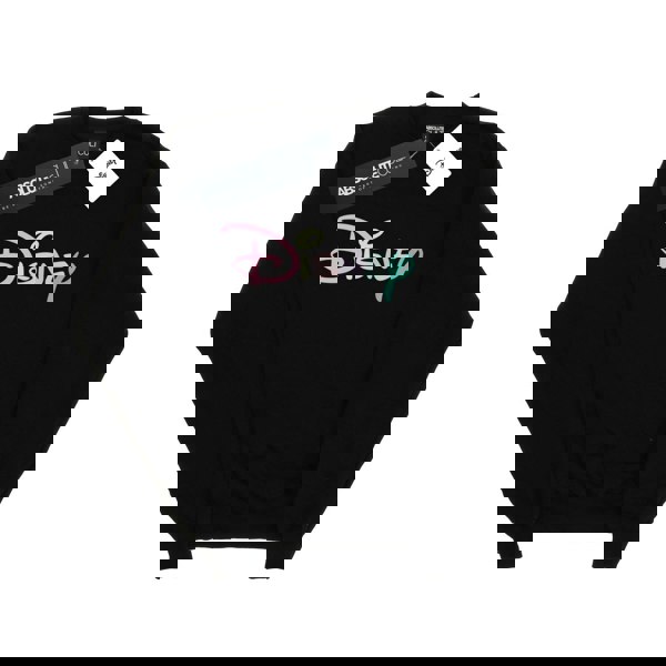 Disney Mens Pastel Logo Sweatshirt - Black