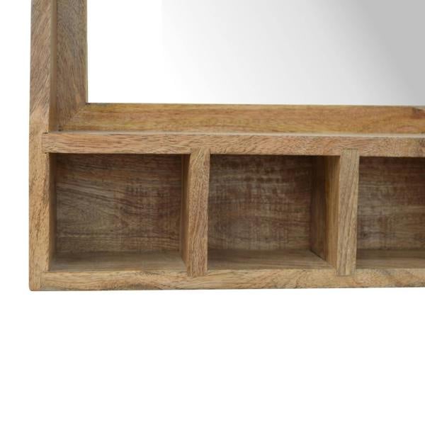Artisan Furniture Solid Wood 5 Slot Floating Unit with Mirror