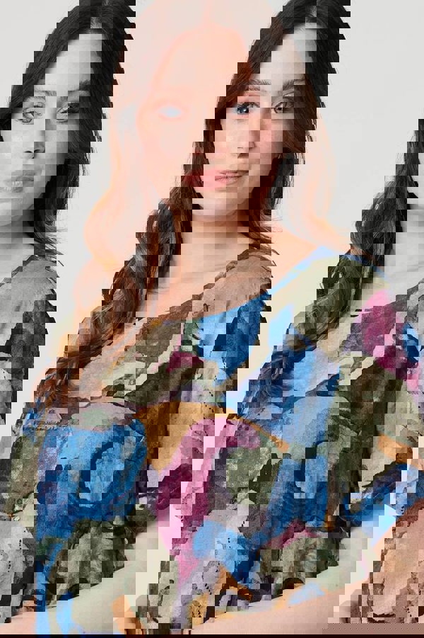 Blue | Printed Relaxed Short Dress