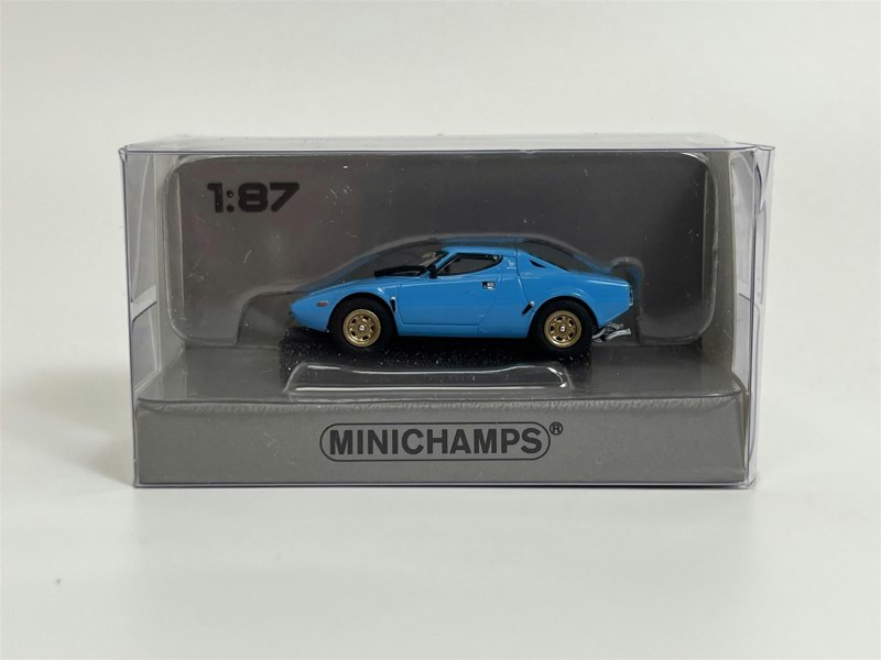 Minichamps Lancia Stratos 1974 Light Blue 1:87 Scale 870125021