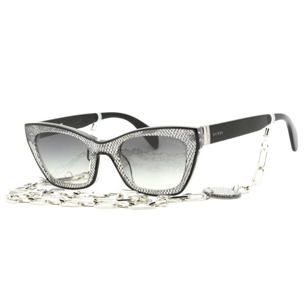 Guess GU7873 01B shiny black  / gradient smoke Sunglasses One Size