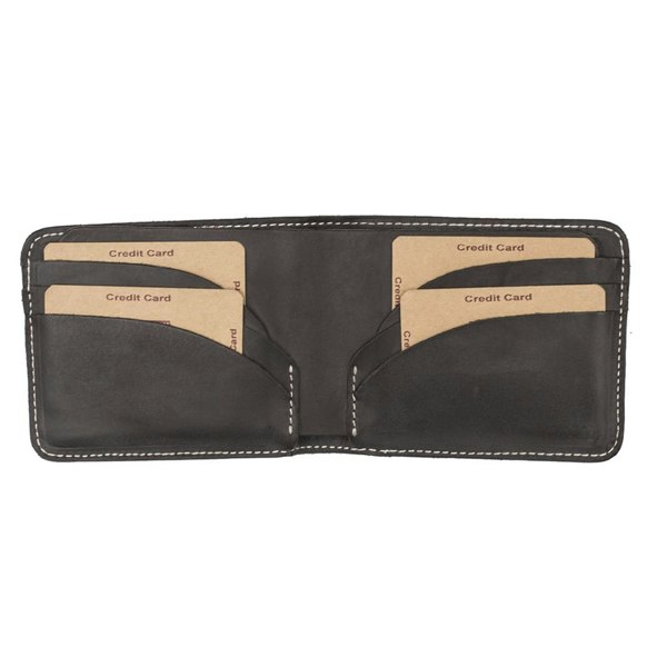 Wombat Men's Rugged Thick Brown Leather Wallet - 002