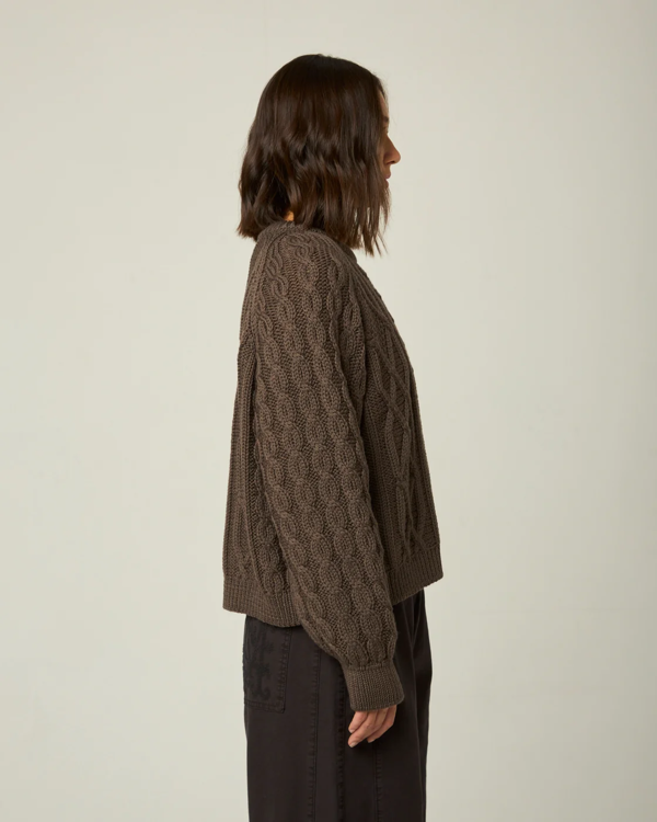 Peregrine Beckett Cable Knit Crew Jumper