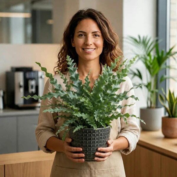 Phlebodium Blue Star Fern – Elegant Blue-Green Foliage Indoor Houseplant
