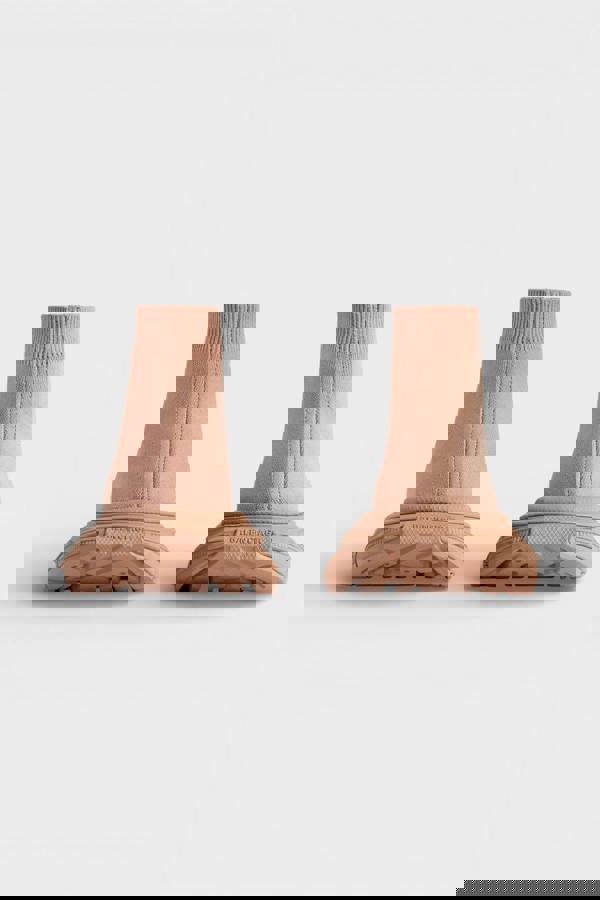 Balenciaga 3XL Sock Recycled Knit High Top Beige Wmns