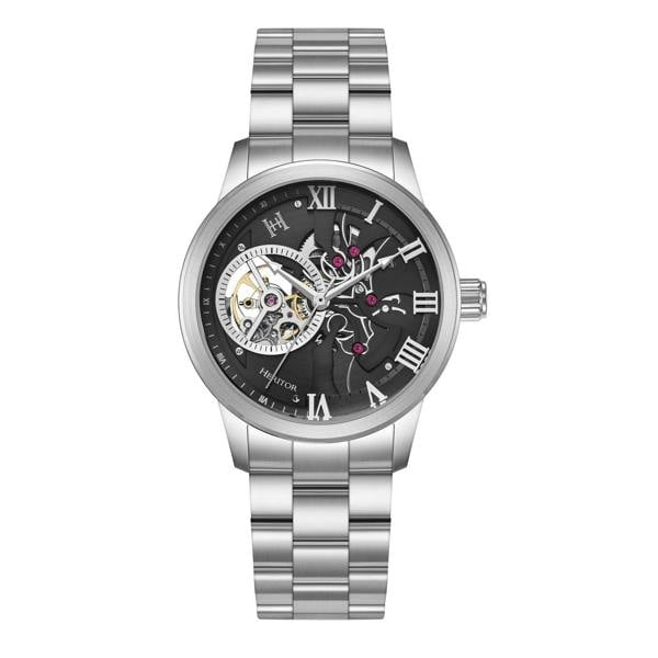 Heritor Automatic August Stainless Steel-Band Watch - Silver/Black - HERHS4801