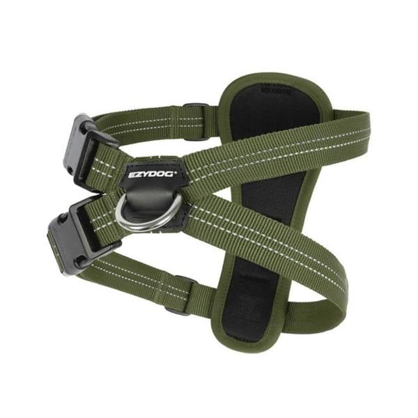 EzyDog Essential Chest Plate Dog Harness in Green