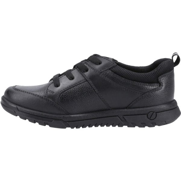 Hush Puppies Steven Senior Leather Boys's Black Lace-Up Shoes