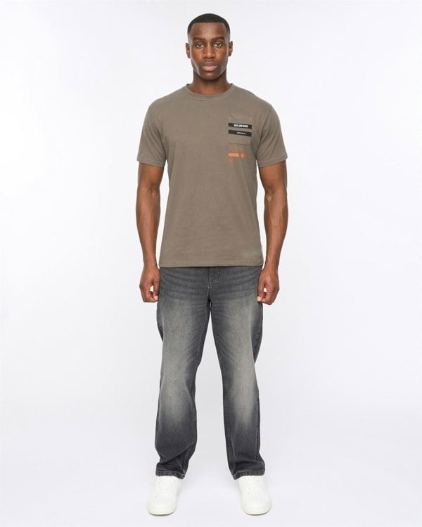 Duck and Cover Heningys T-Shirt Dark Olive