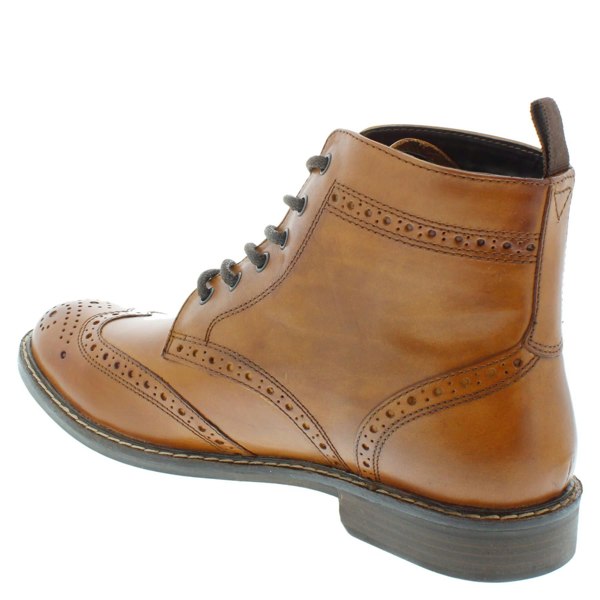Thomas Crick Red Tape Crick Askham Brogue Lace Up Mens Leather Boots