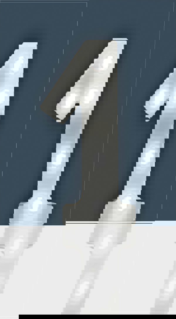 St Helens Battery Operated 3D LED Number 1 Light