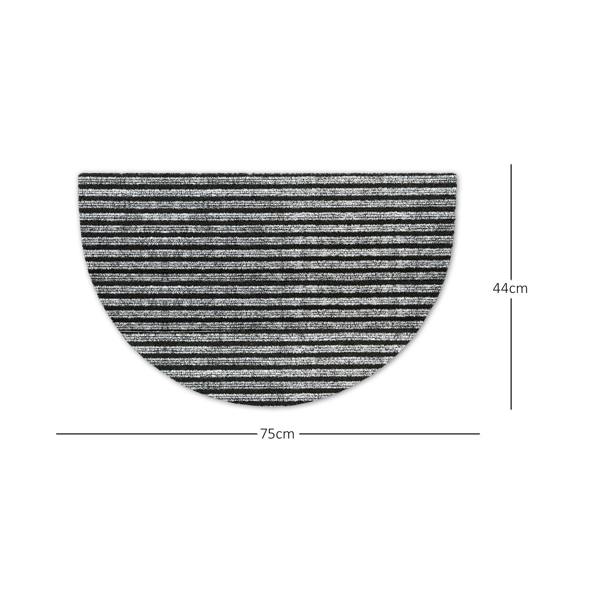 Nicoman Striped Needlefelt Doormat - Grey
