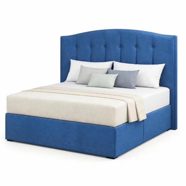 Great British Beds Nathalia Divan Bed - Blue Plush