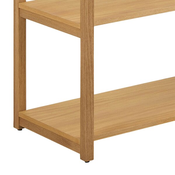 Wyld Haus Kigali Rectangular 6 Shelves Oak Bookcase