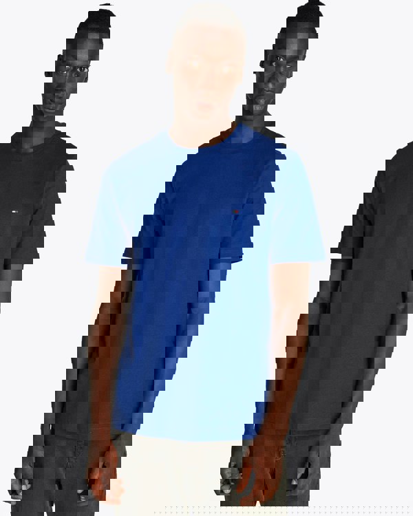 Tommy Hilfiger Essential Seasonal Regular Fit Solid Mens T-Shirt - Wedge Blue