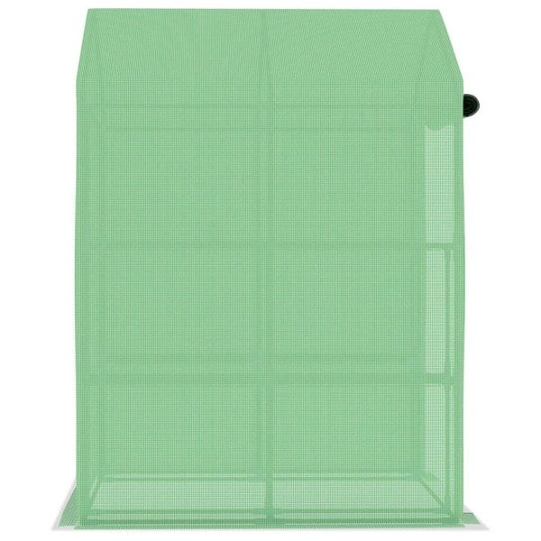 Berkfield Greenhouse with Shelves Steel 143x143x195 cm