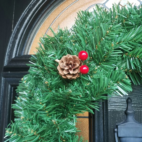 Samuel Alexander 50cm Premier Christmas Wreath With Festive Berry and Cones