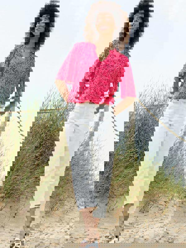 Kite Womens Organic Newton Cropped Straight Leg Jeans Ivory