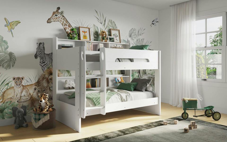 Flair Interstellar Bunk Bed with Storage White