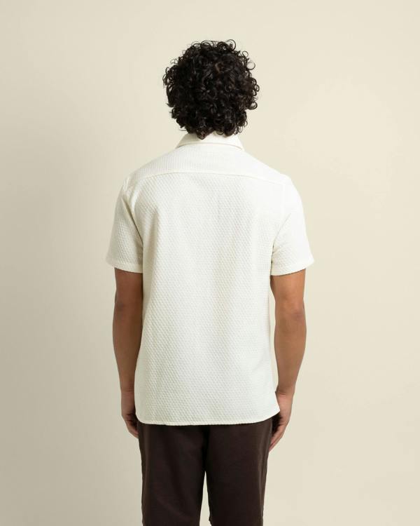 Larsson & Co Carlsen - Square Jacquard Short Sleeve Shirt