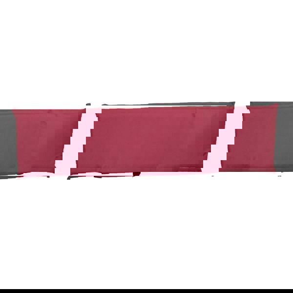 Samuel Alexander 99 x 20 x 5cm Cushion Back for 2 Seater Wooden Garden Bench in Burgundy