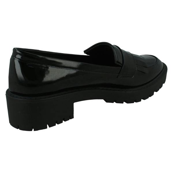 Spot On Ladies Spot On Chunky Sole Loafers F80546