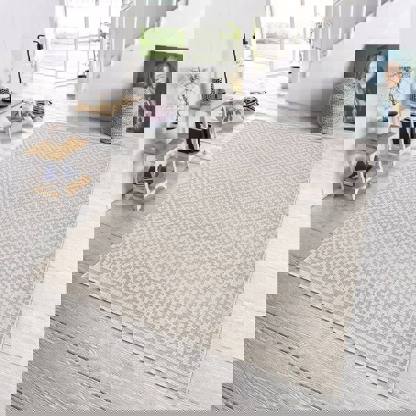 The Rugs Stylish Outdoor & Indoor Diamond Design Rug