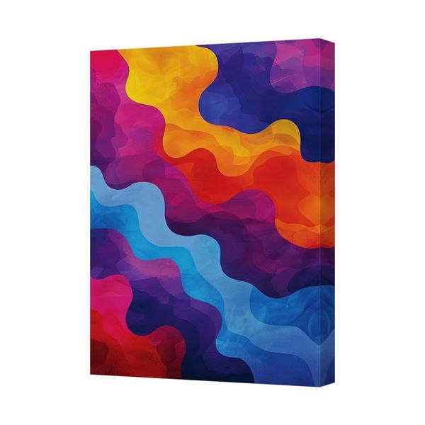 Benjamin Tate Design Abstract Colorful Canvas Wall Art Print Contemporary UK Handmade